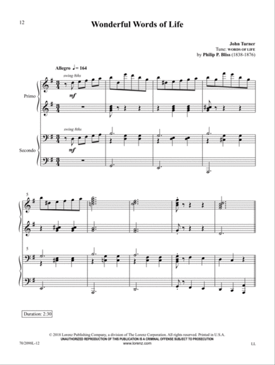 Heavenly Joy! Piano Duet scores gallery preview page 5