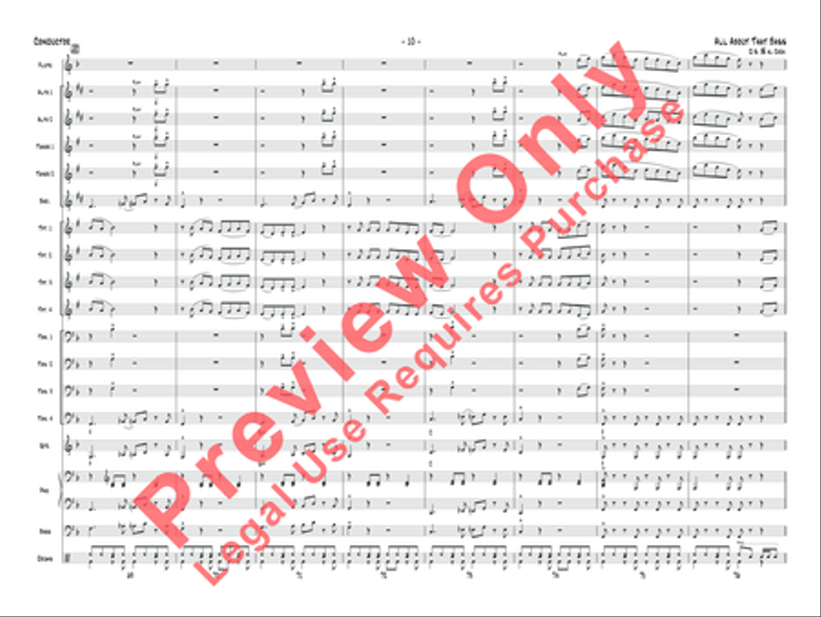All About That Bass Jazz Ensemble scores gallery preview page 11