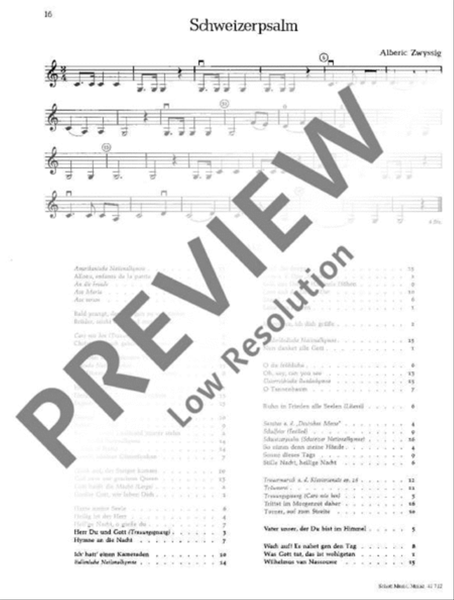 Musik zur Feier Violin scores gallery preview page 17