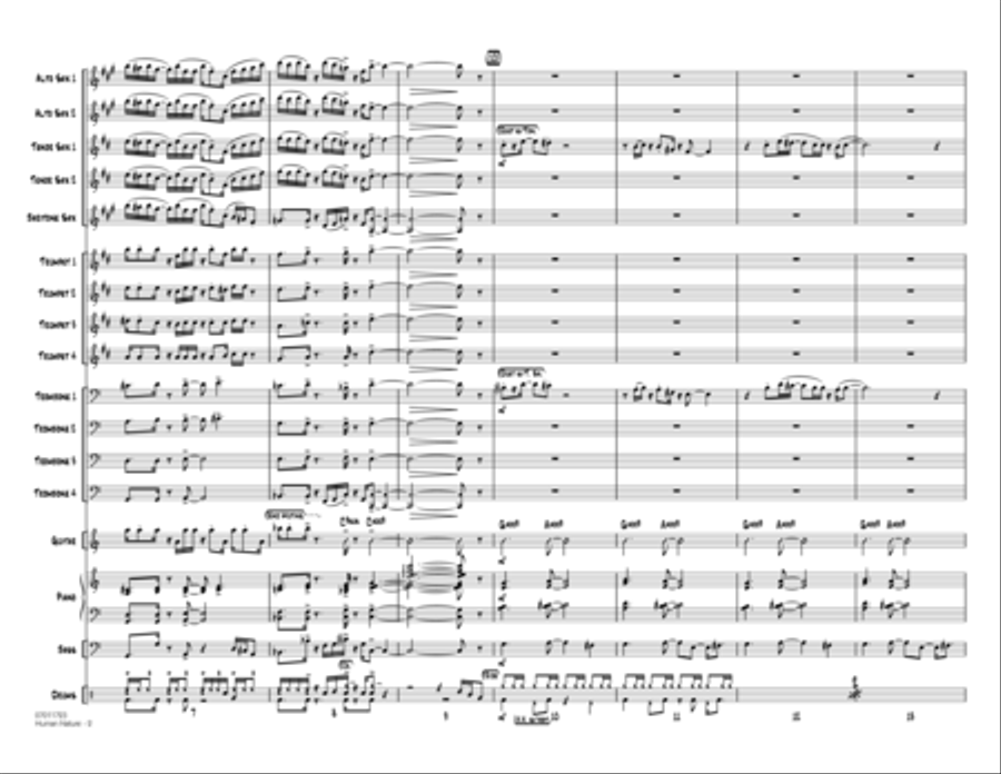 Human Nature - Conductor Score (Full Score) Conductor Score scores gallery preview page 2