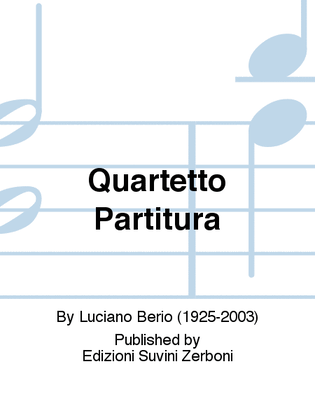 Book cover for Quartetto Partitura
