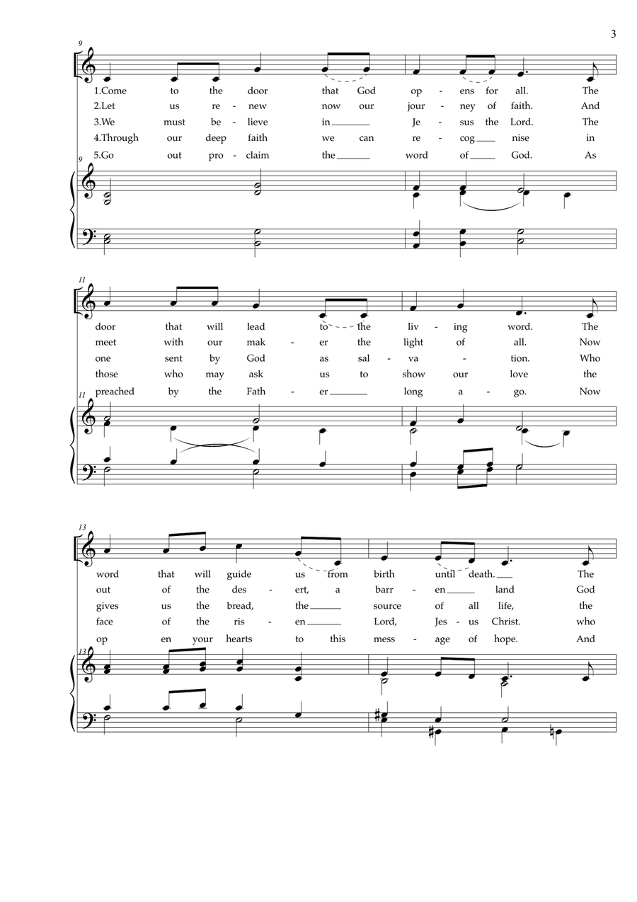Credo in Unum Deum Credo in Unum Deum 4-Part scores gallery preview page 3
