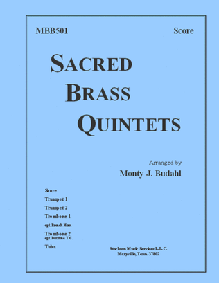 Book cover for Sacred Brass Quintets (Full Set)