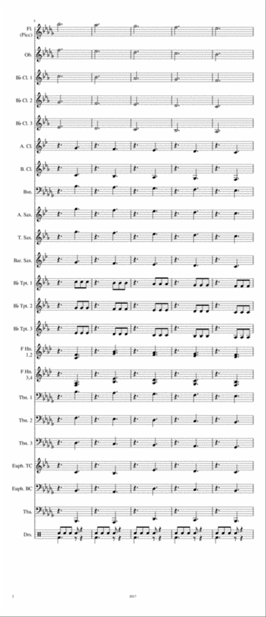 Band Warm up 4 Band Warm up 4 Concert Band scores gallery preview page 2