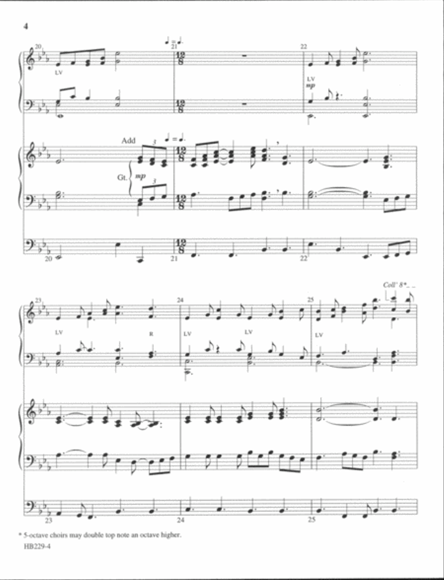 Swing Low, Sweet Chariot - Handbell Full Score Handbell Choir scores gallery preview page 4