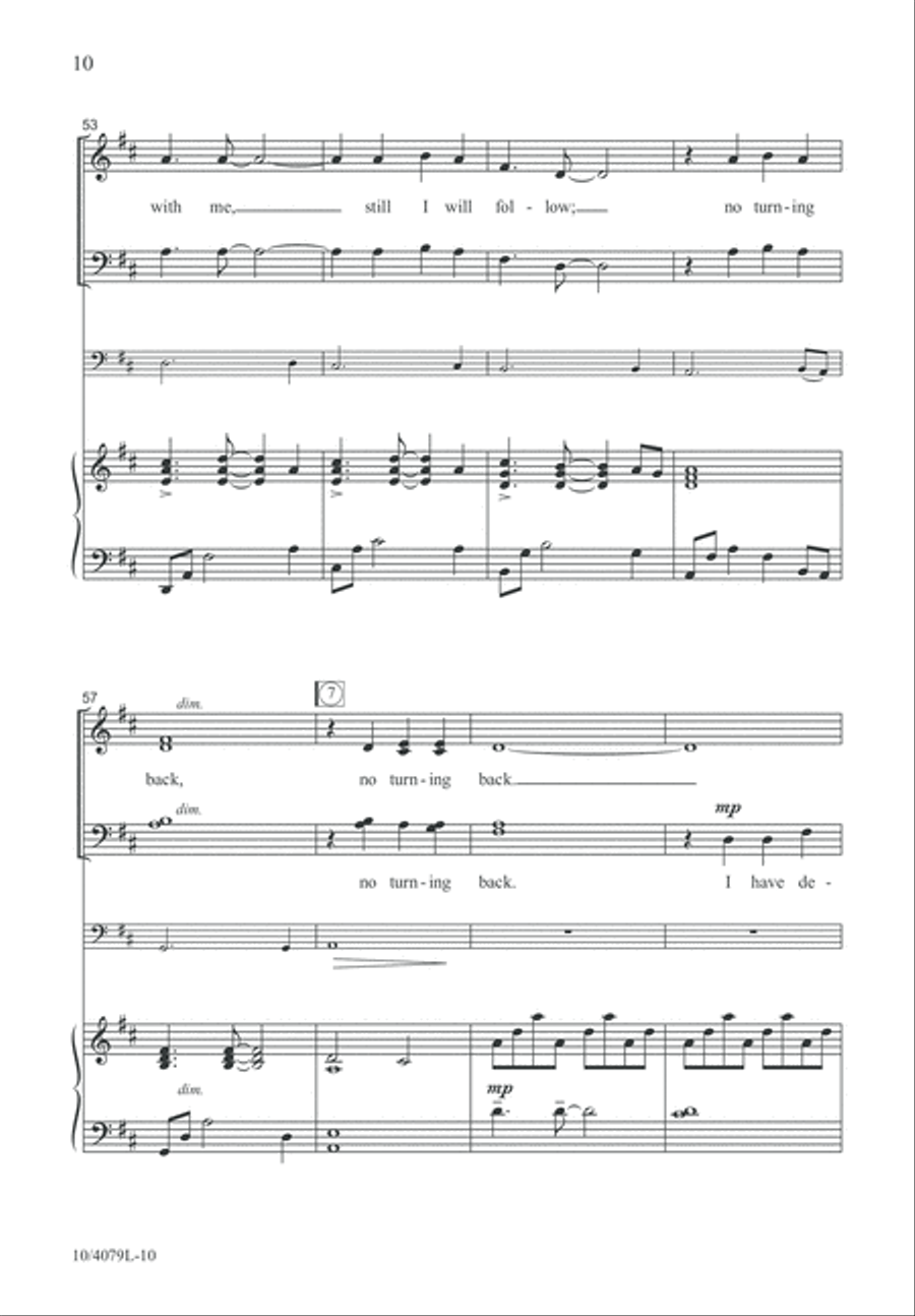 I Have Decided to Follow Jesus 4-Part scores gallery preview page 10