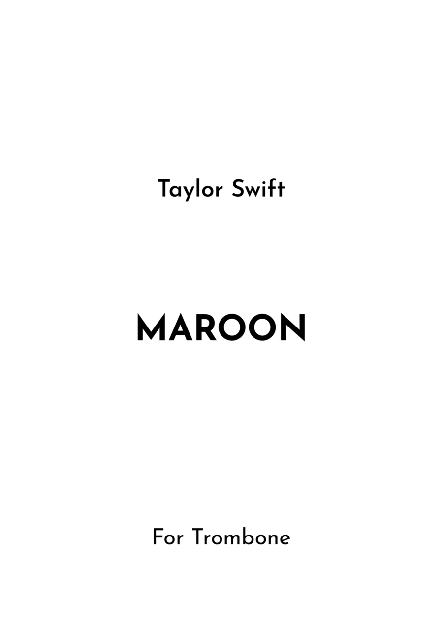 Maroon Trombone Solo scores gallery preview page 1