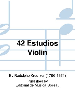 42 Estudios Violin