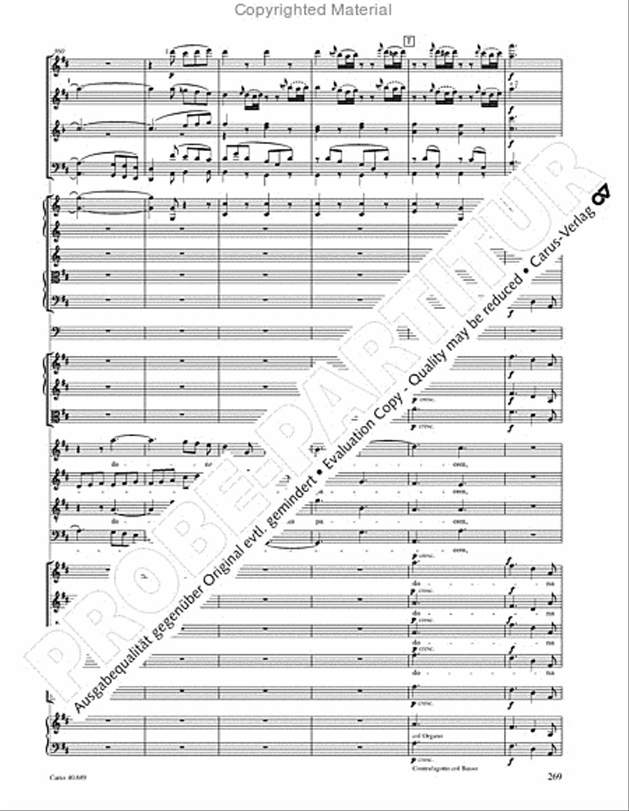Missa solemnis Missa solemnis 4-Part scores gallery preview page 285