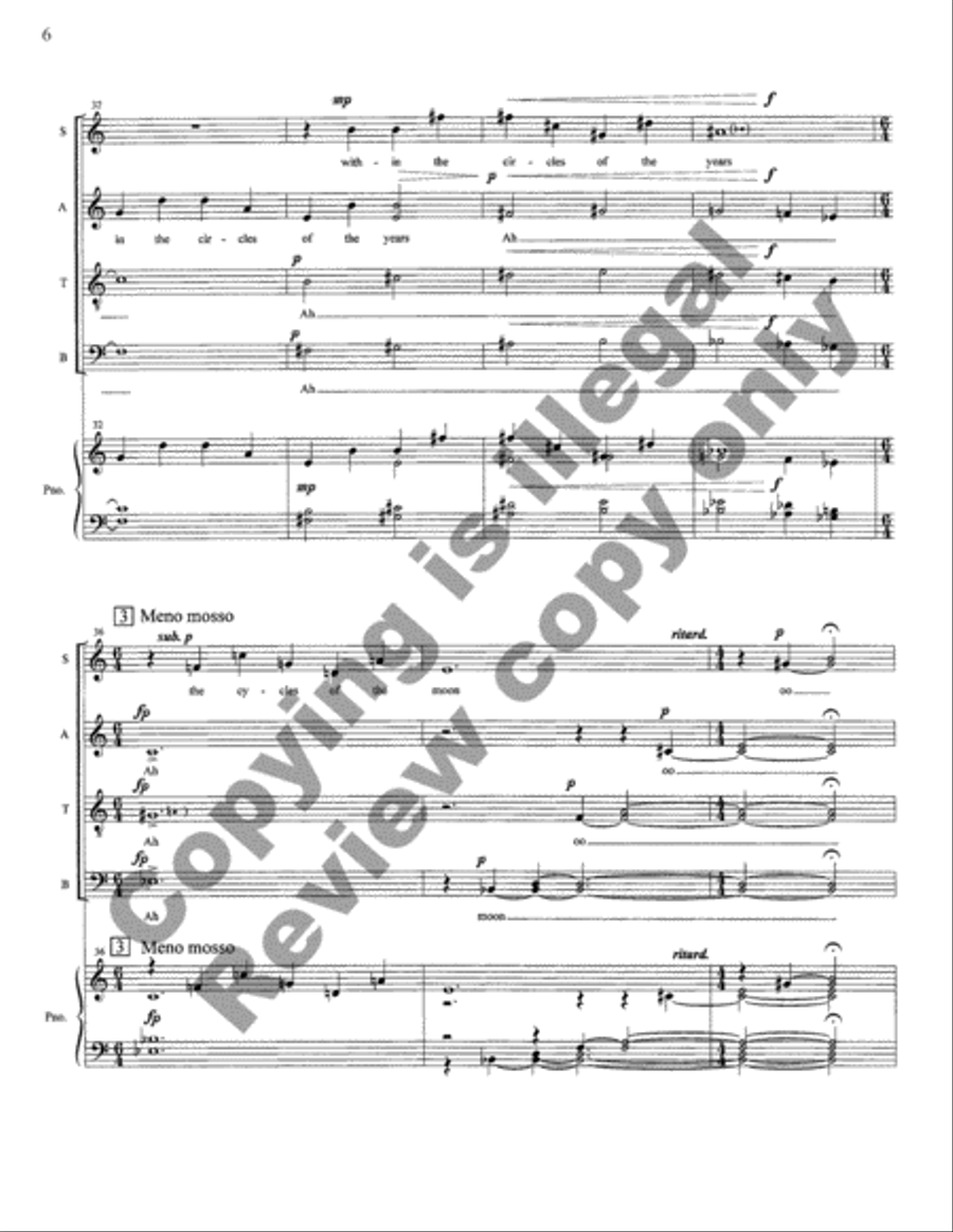 Within the Circles of Our Lives (Piano/Vocal Score) 4-Part scores gallery preview page 6
