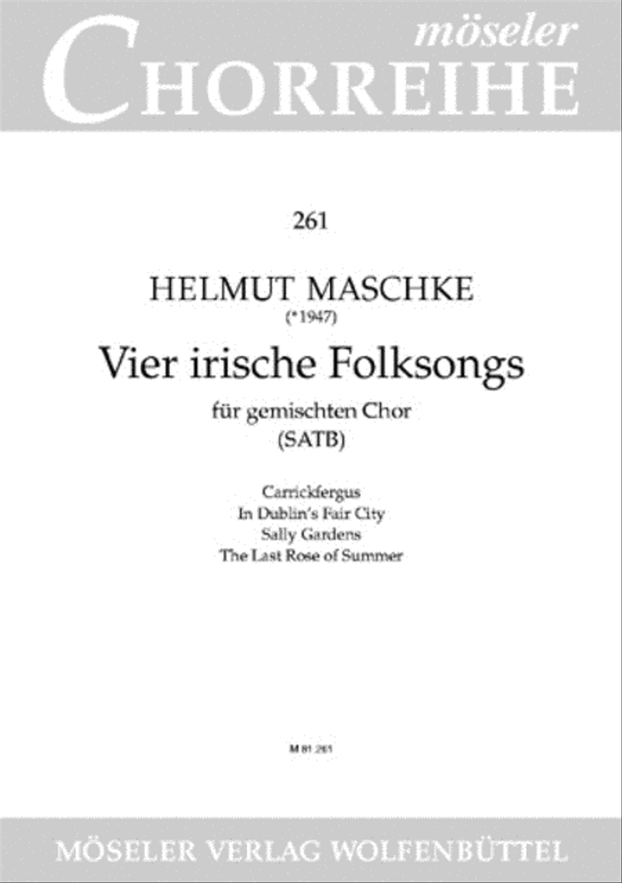 Vier irische Folksongs 4-Part scores gallery preview page 1