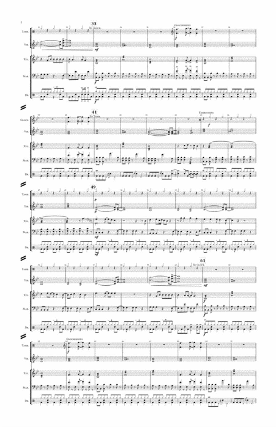 Take On Me Percussion Ensemble scores gallery preview page 6