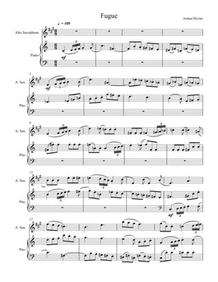 Fugue for Saxophone and Piano