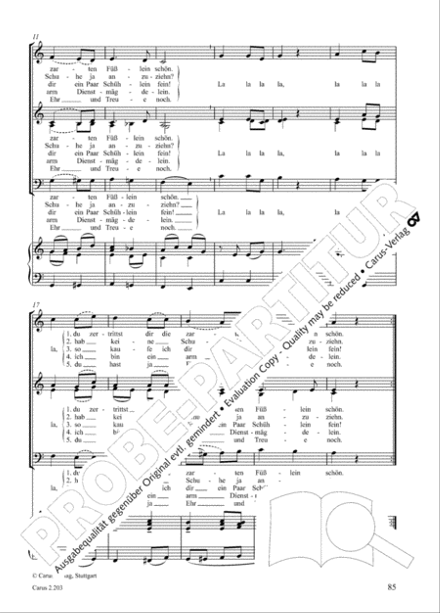 Loreley. Folk songs for choir (Loreley. Volkslieder fur Chor) Choir scores gallery preview page 92