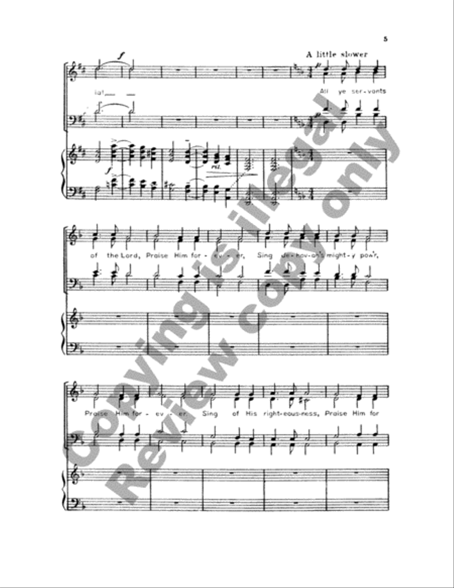 Now Let Us All Praise God and Sing 4-Part scores gallery preview page 9