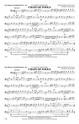 Chain of Fools: Low Brass & Woodwinds #1 - Bass Clef