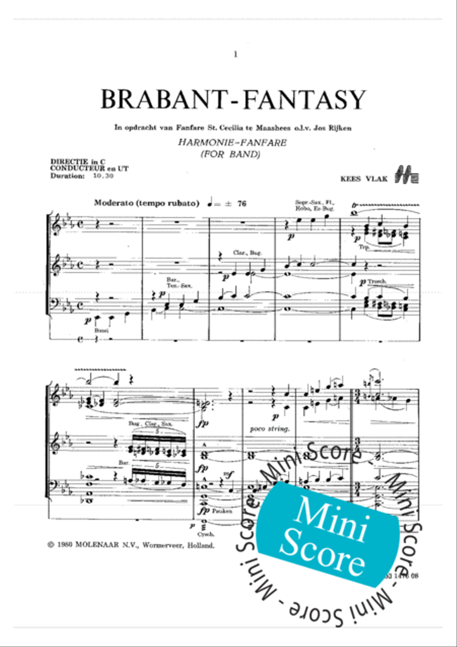 Brabant Fantasy Concert Band scores gallery preview page 7
