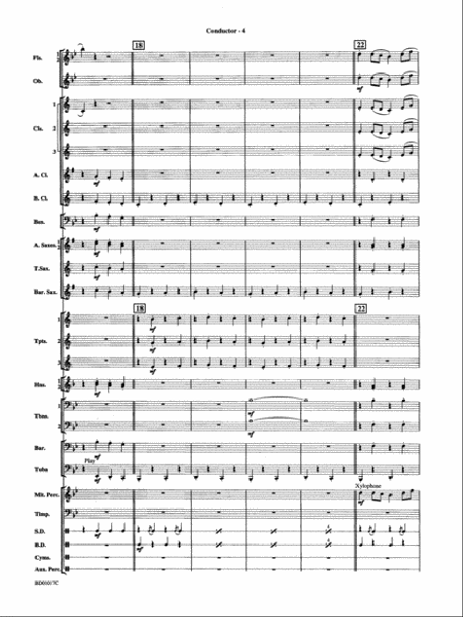 Outback Fantasy (based on Traditional Australian Folk Melodies): Score Concert Band scores gallery preview page 6