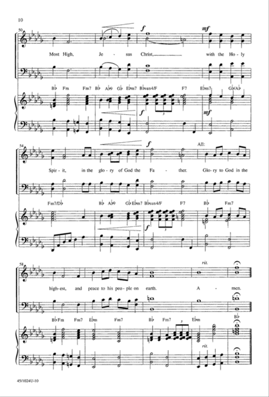 Mass of Compassion Mass of Compassion 4-Part scores gallery preview page 10