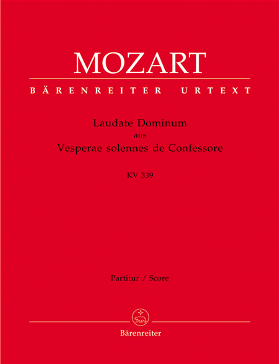 Laudate Dominum, KV 339 Laudate Dominum, KV 339 4-Part scores gallery preview page 1