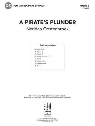 A Pirate's Plunder: Score