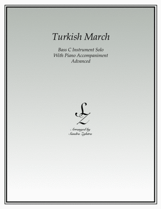 Turkish March (bass C instrument solo)