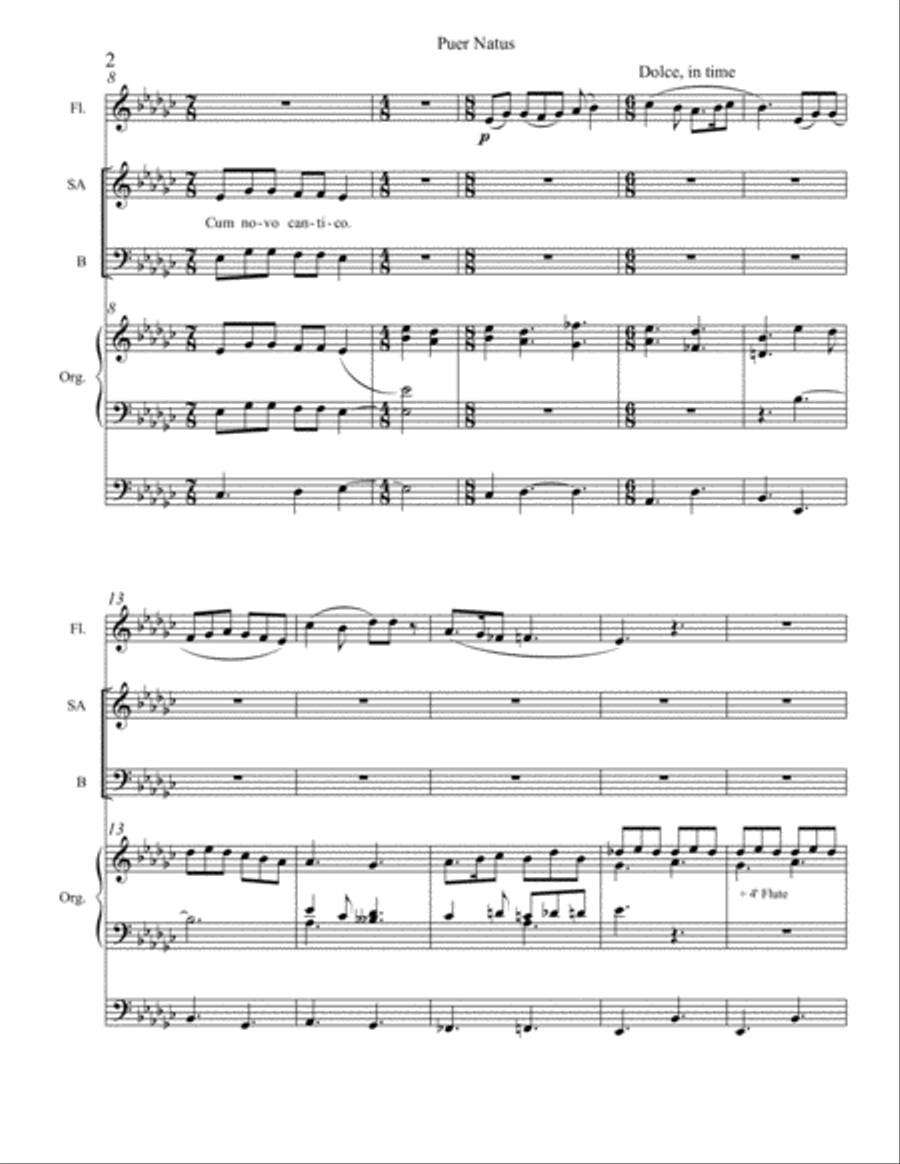 Puer Natus 3-Part scores gallery preview page 2
