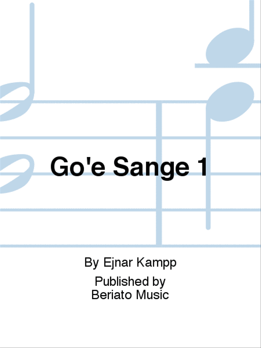 Go'e Sange 1 Go'e Sange 1 Choir scores gallery preview page 1