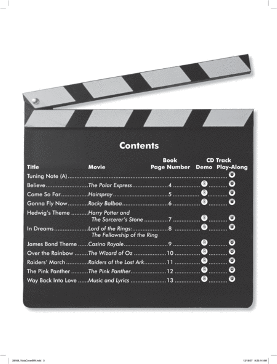 Easy Popular Movie Instrumental Solos for Strings String Orchestra scores gallery preview page 2