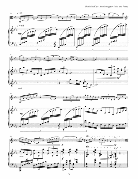 Awakening for Viola and Piano image number null