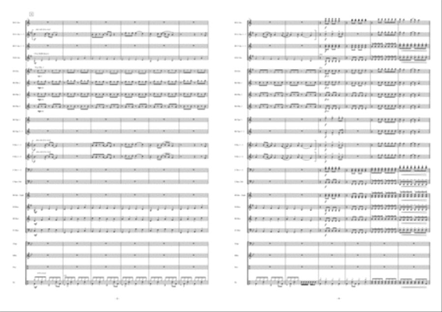 Take On Me Fanfare Band scores gallery preview page 3