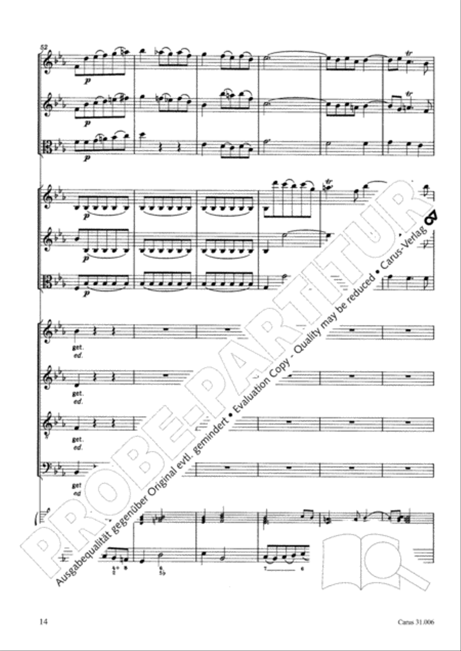 Stay with us, for it draws on toward evening (Bleib bei uns, denn es will Abend werden) 4-Part scores gallery preview page 15