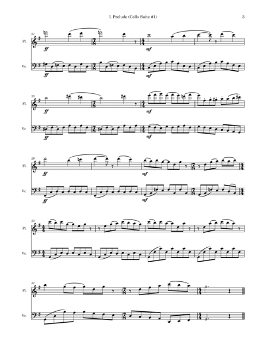 Suite in G (with hiccups) Flute scores gallery preview page 3