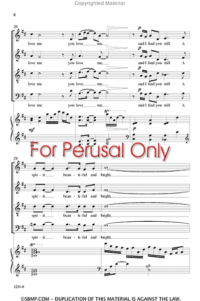 I Am Not Yours - SATB Octavo image number null
