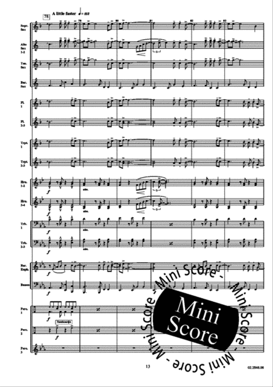 Stevie Wonder Medley Big Band scores gallery preview page 17