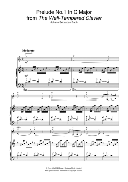 Prelude No.1 in C Major (from The Well-Tempered Clavier, Bk.1)