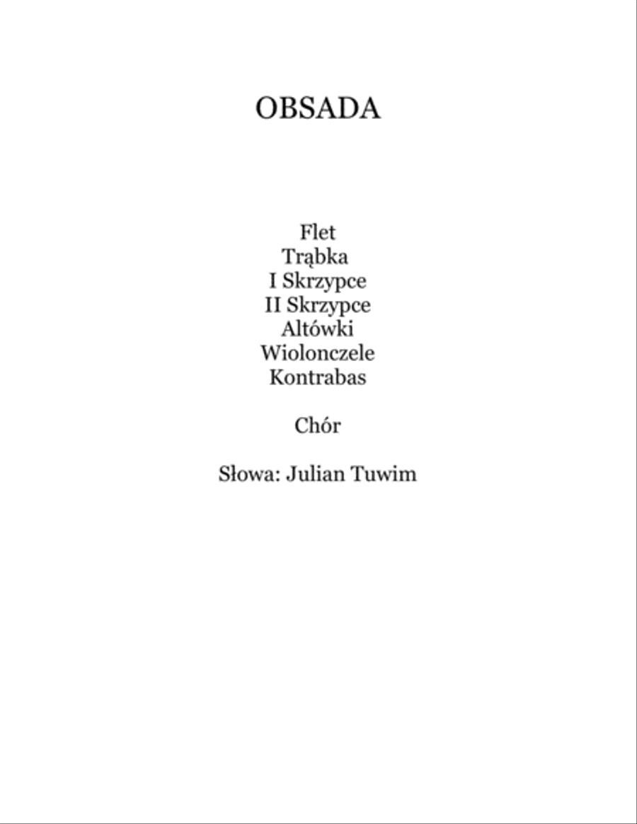 Cuda i Dziwy (Miniatura Pierwsza) Chamber Orchestra scores gallery preview page 2