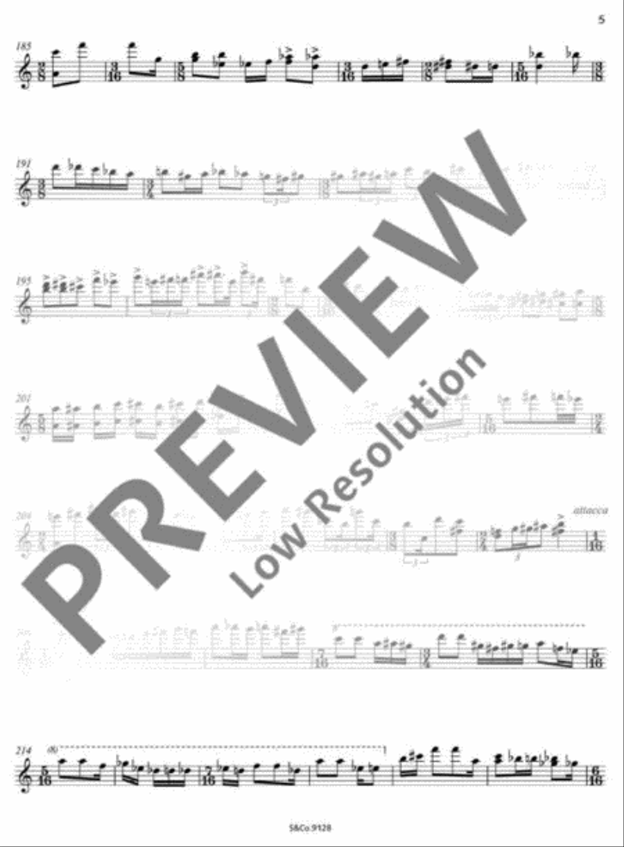 Triorchic Blues Violin Solo scores gallery preview page 7