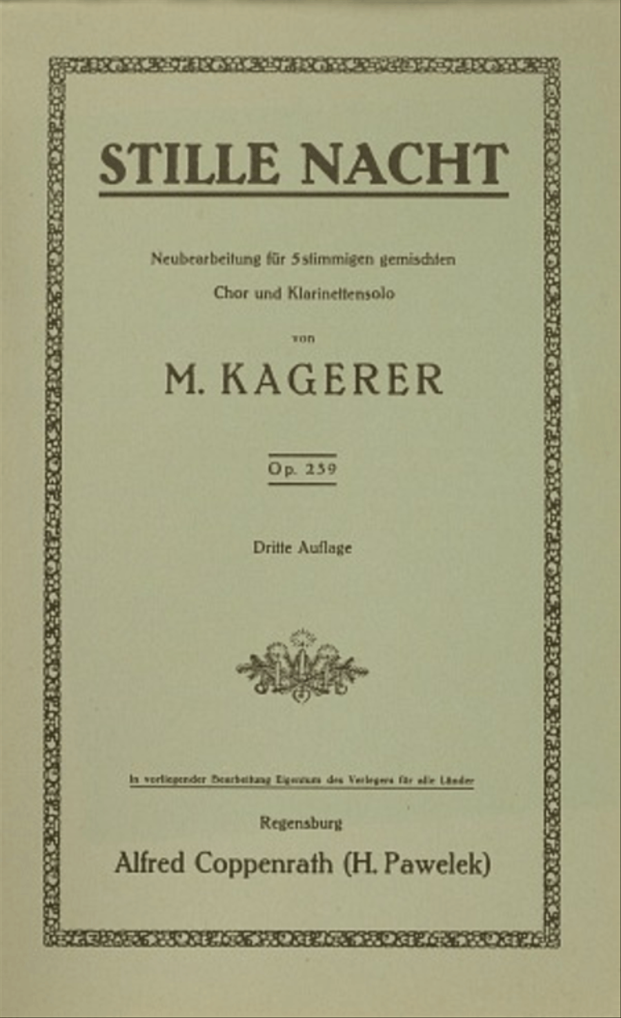 Silent night (Stille Nacht) Clarinet scores gallery preview page 1