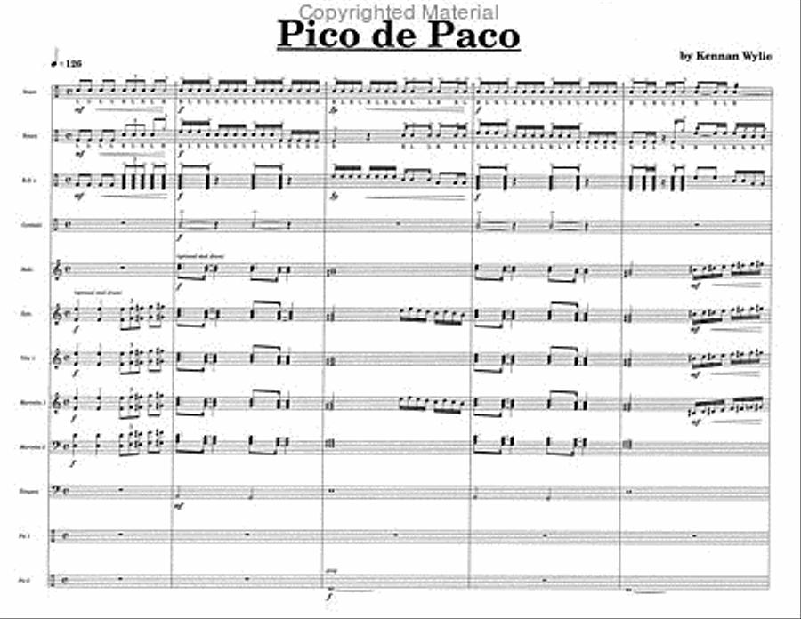 Pico De Paco Percussion Ensemble scores gallery preview page 3