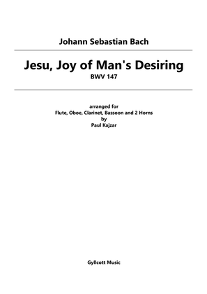 Jesu, Joy of Man's Desiring (Wind Sextet)