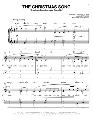 Book cover for The Christmas Song (Chestnuts Roasting On An Open Fire) (arr. Phillip Keveren)