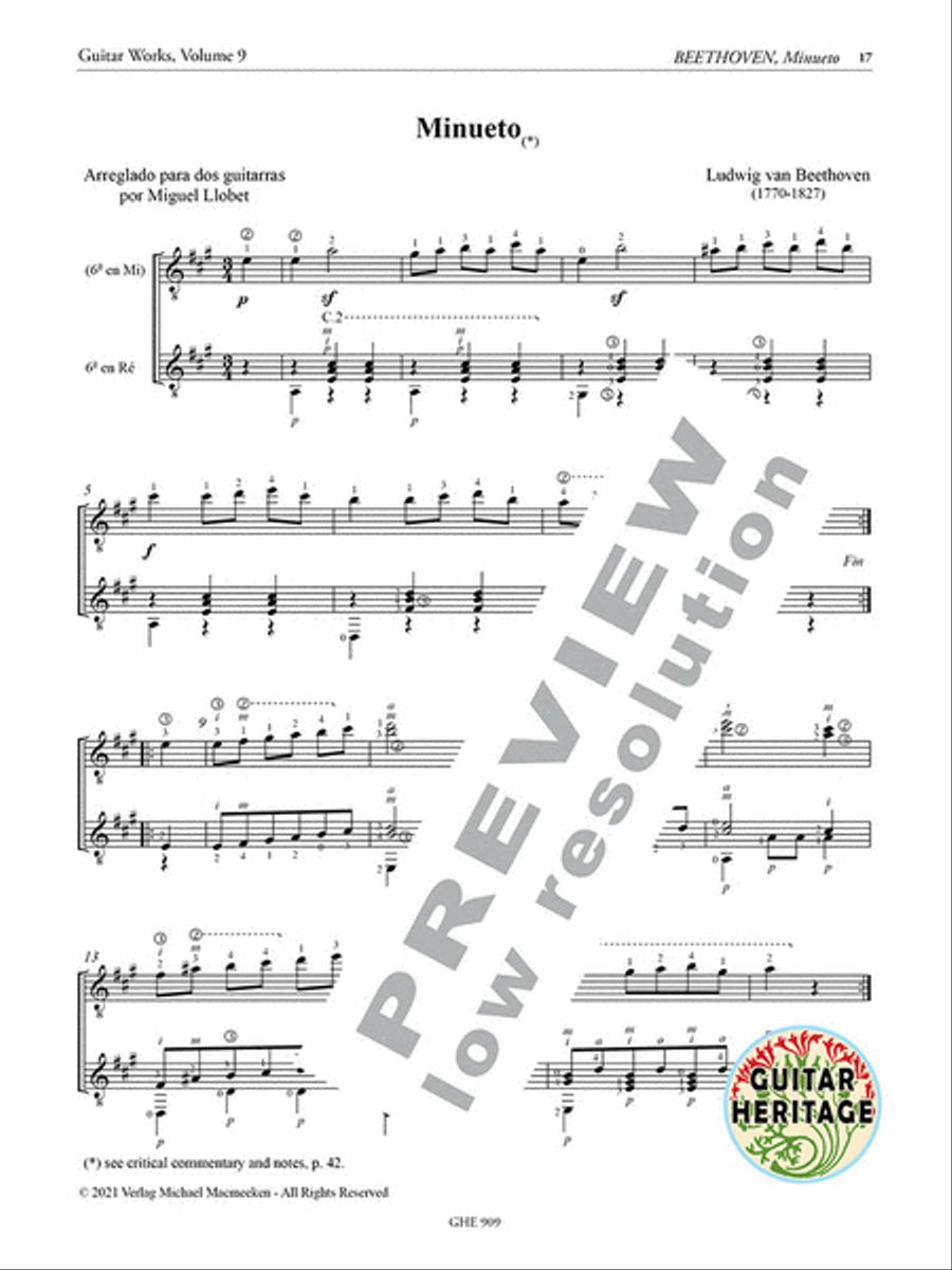 Works for Guitar Duo Vol. 9 Classical Guitar scores gallery preview page 3
