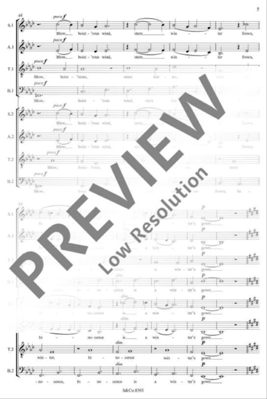 Shepherd's Song SSAATTBB scores gallery preview page 10