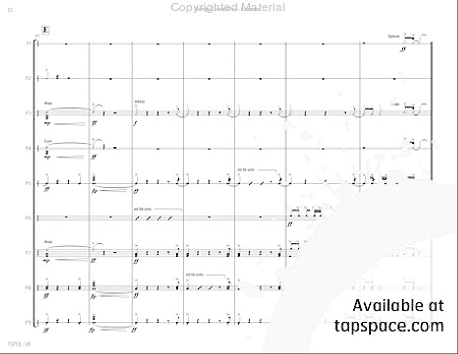 Songo Concertino Songo Concertino Percussion Ensemble scores gallery preview page 15