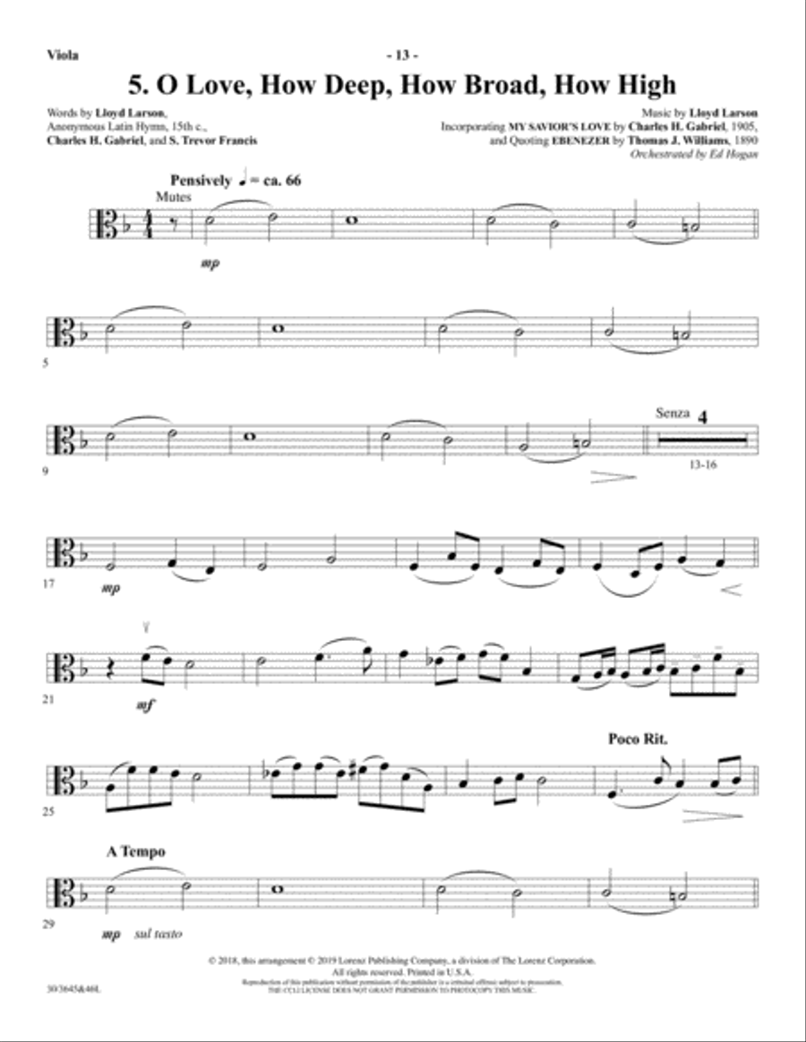 Calvary's Love - CD with Printable Parts Choir scores gallery preview page 21