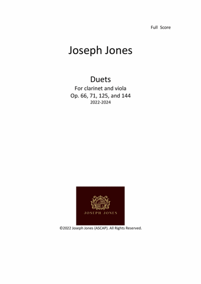 Duets for Clarinet and Viola