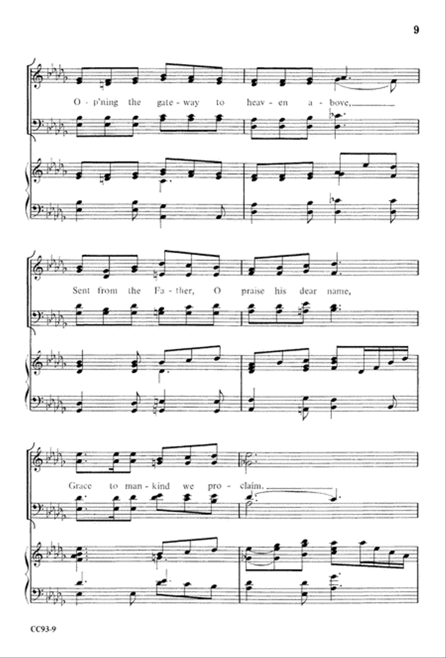 Jesus Is Born 4-Part scores gallery preview page 11
