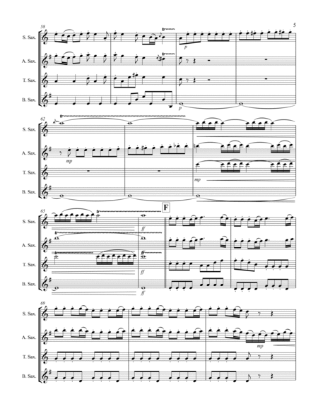 The Four Seasons - La Primavera (for Saxophone Quartet SATB) image number null