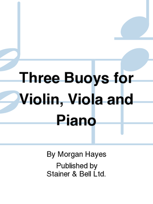 Book cover for Three Buoys for Violin, Viola and Piano